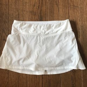 Lululemon White Tennis Skirt